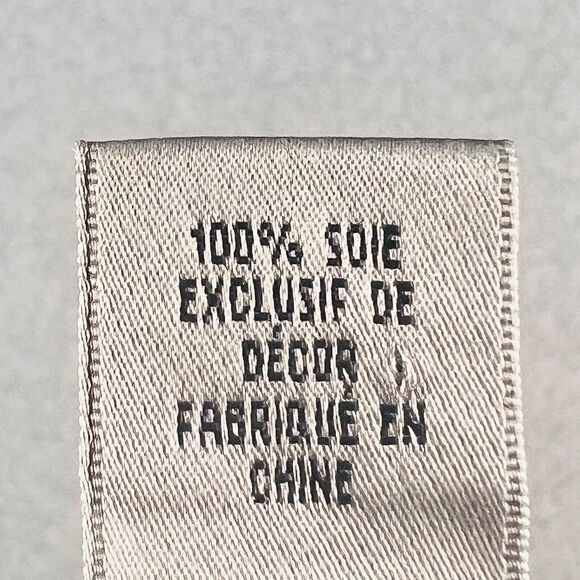 Nine West 100% Silk Lace Trim V Neck Blouse Womens Medium Black - Picture 13 of 14